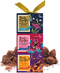 Monty Bojangles Cocoa Dusted Vegan Truffles Gift Tower 3x 100g RRP 13 CLEARANCE XL 4.99